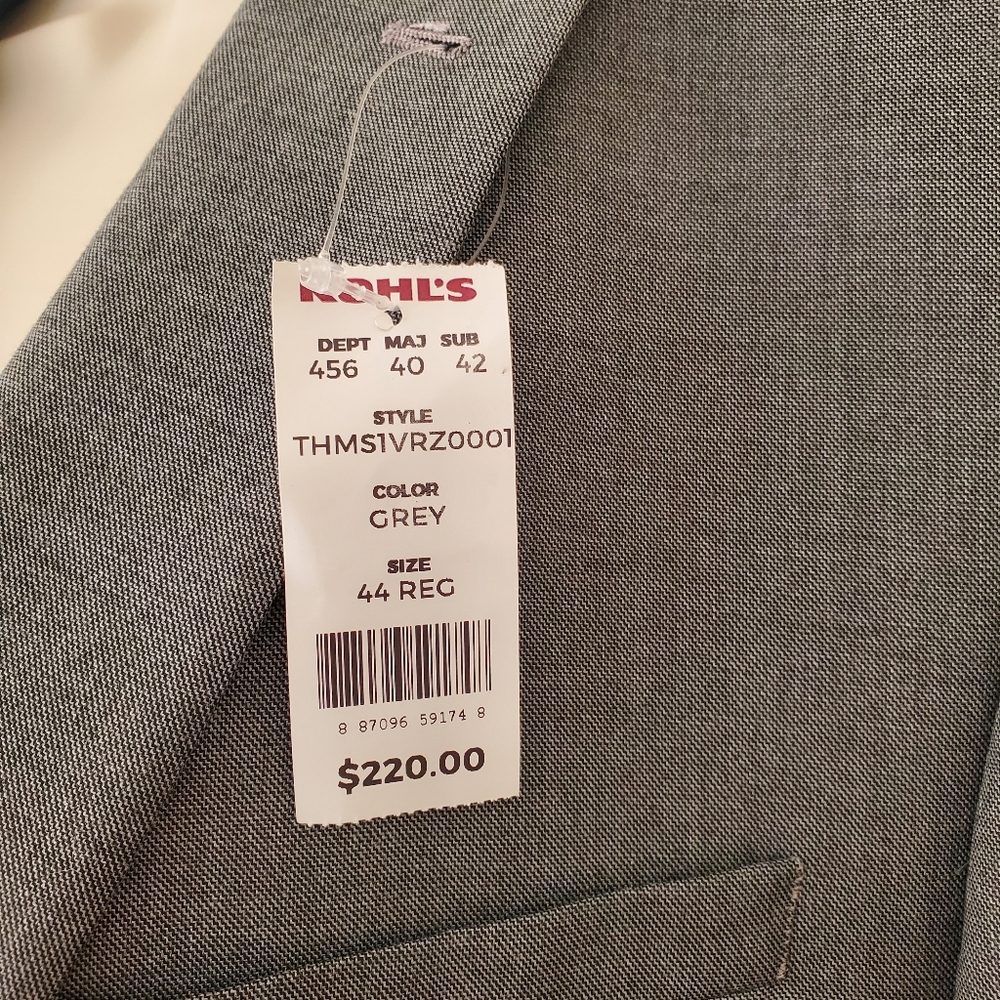 Van Hausen | Men's Gray Suit Jacket BNWT - Picture 7 of 9
